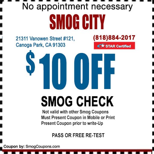 Canoga Park Smog Coupon