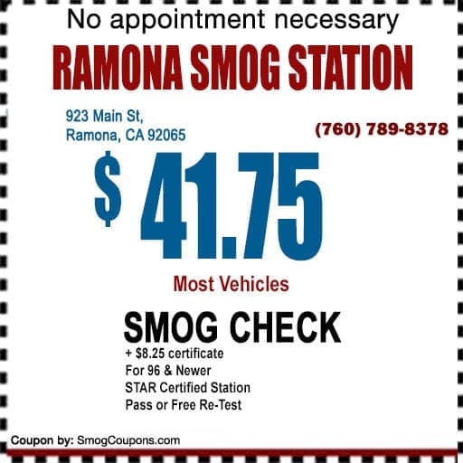 Ramona Smog Coupon