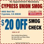 Smog Check Coupon Cypress