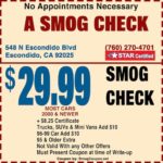 Smog Check Coupon Escondido