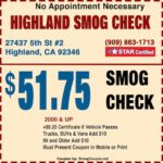 Smog Check Coupon Highland