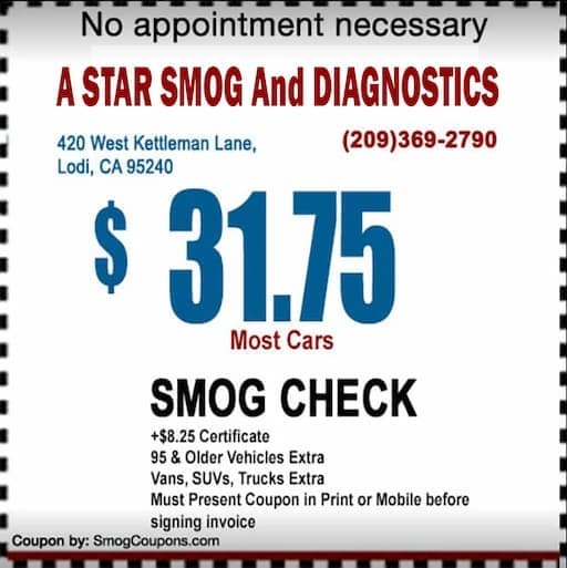 Smog Check Coupon Lodi