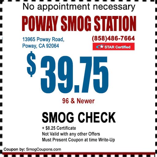 Smog Coupon Poway